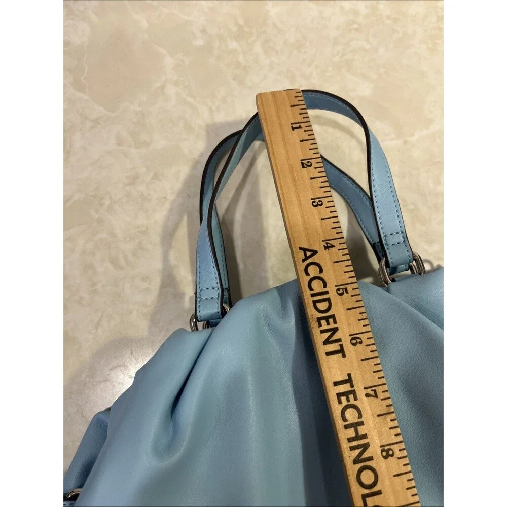 INC International Concepts Shoulder Crossbody Satchel Vegan Purse Bluebell NWOT